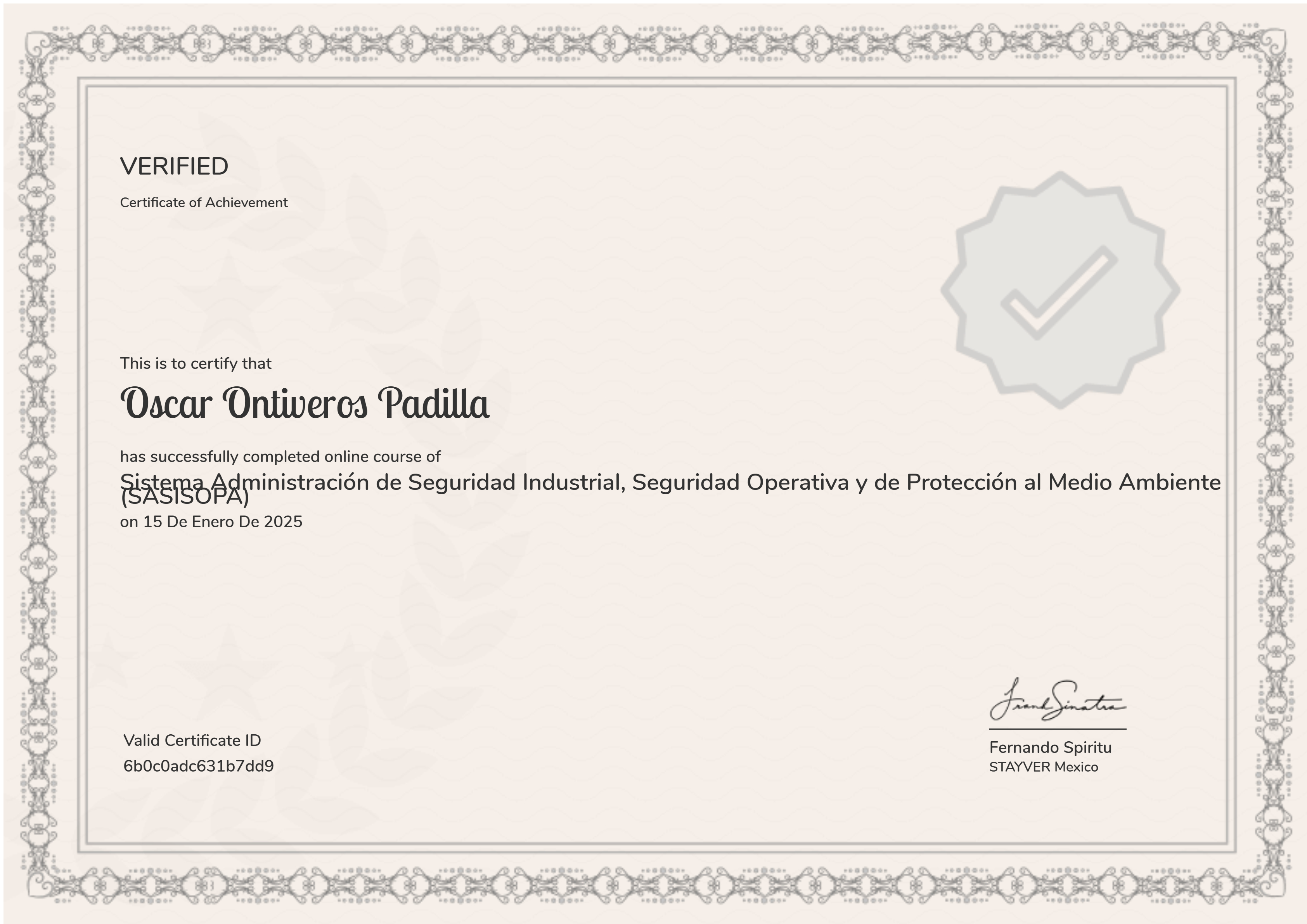 Sistema Administración de Seguridad Industrial, Seguridad Operativa y de Protección al Medio Ambiente (SASISOPA)