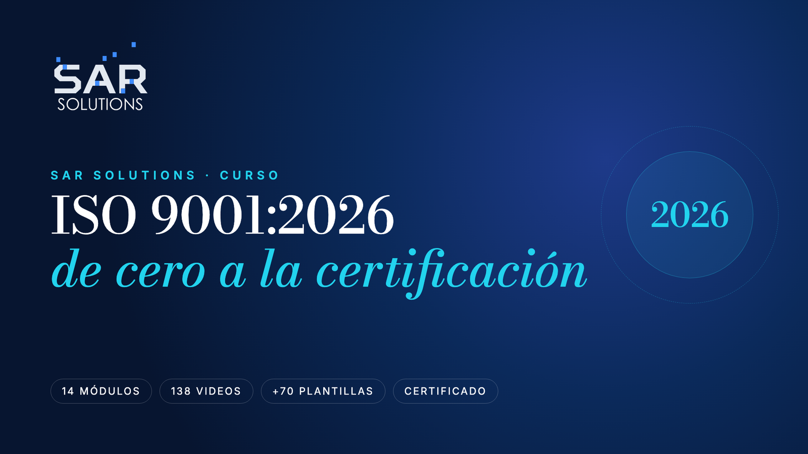 ISO 9001:2026: Sistema de Gestión de la Calidad, de cero a la certificación